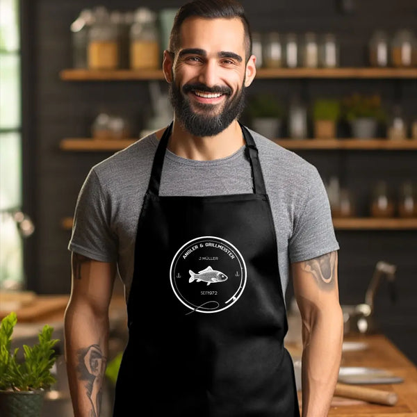 Personalisierte Grillschürze Angeln - Angler aus Leidenschaft