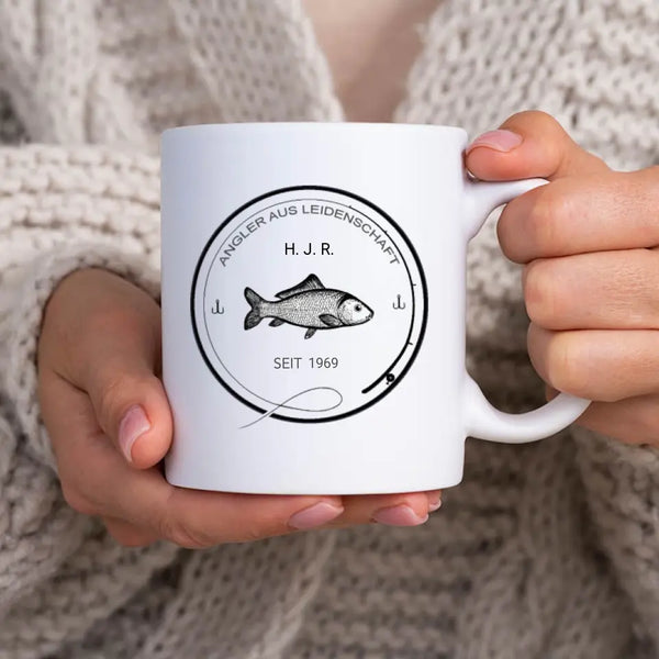 Personalisierte Tasse Angeln - Angler aus Leidenschaft