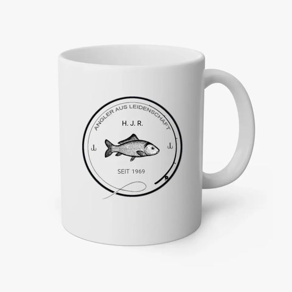 Personalisierte Tasse Angeln - Angler aus Leidenschaft