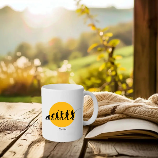 Personalisierte Tasse Angeln - Evolution