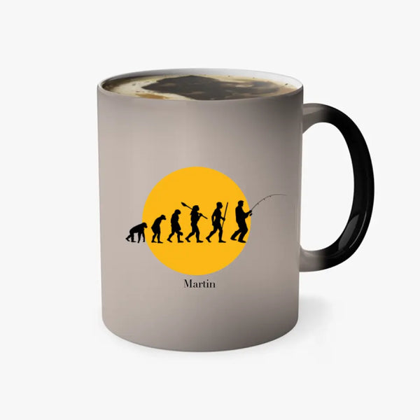 Personalisierte Tasse Angeln - Evolution