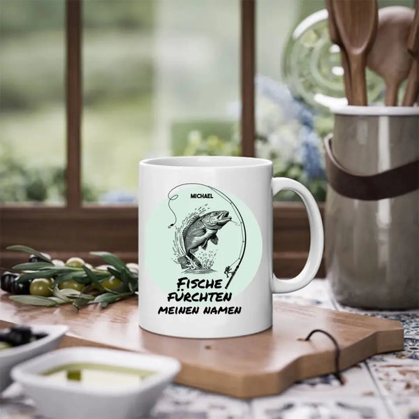 Personalisierte Tasse Angeln - Fische fürchten