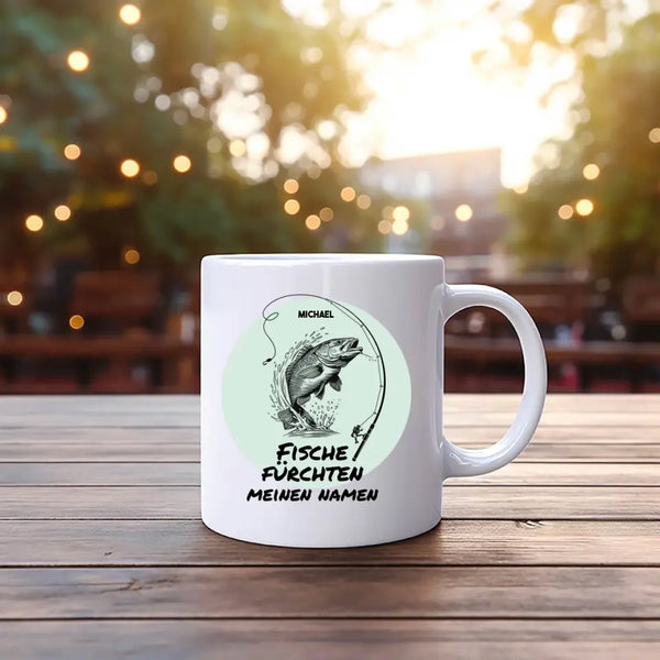 Personalisierte Tasse Angeln - Fische fürchten