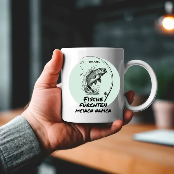 Personalisierte Tasse Angeln - Fische fürchten