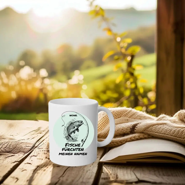 Personalisierte Tasse Angeln - Fische fürchten