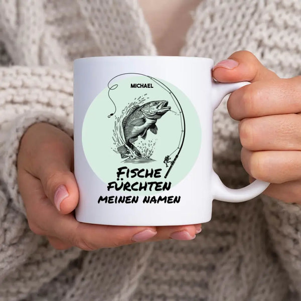 Personalisierte Tasse Angeln - Fische fürchten