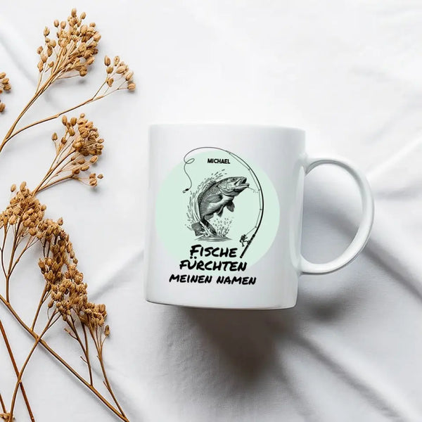 Personalisierte Tasse Angeln - Fische fürchten