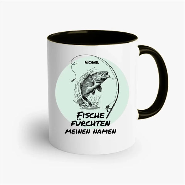 Personalisierte Tasse Angeln - Fische fürchten