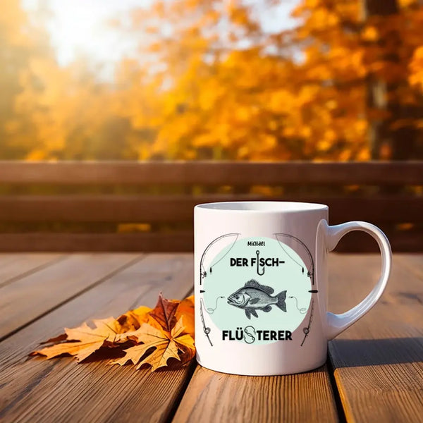 Personalisierte Tasse Angeln - der Fischflüsterer