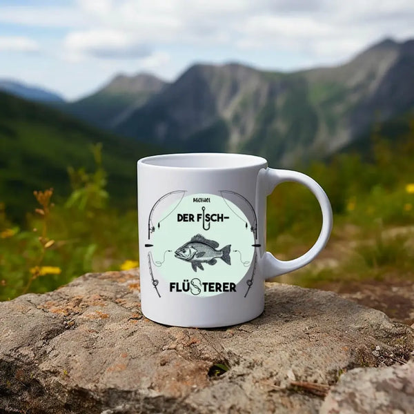 Personalisierte Tasse Angeln - der Fischflüsterer