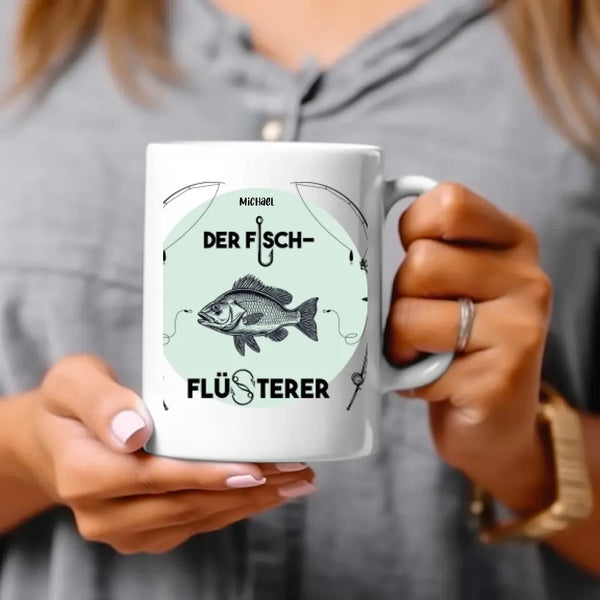 Personalisierte Tasse Angeln - der Fischflüsterer