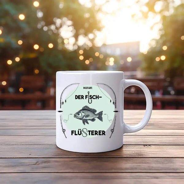 Personalisierte Tasse Angeln - der Fischflüsterer