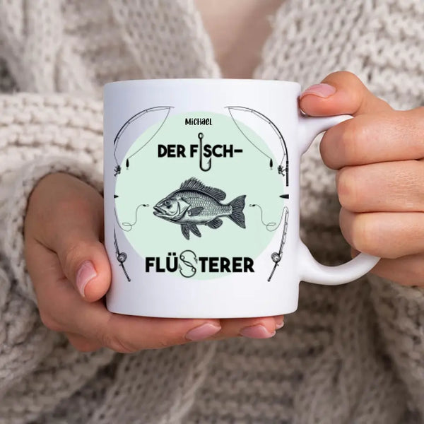 Personalisierte Tasse Angeln - der Fischflüsterer