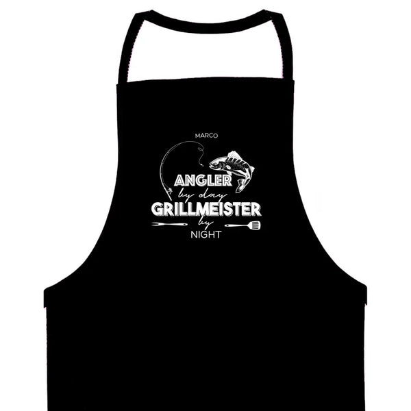 Personalisierte Grillschürze Angeln - Grillmeister