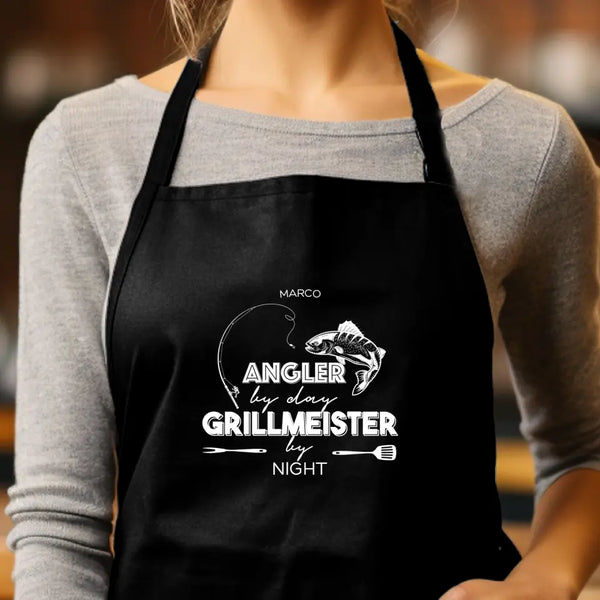 Personalisierte Grillschürze Angeln - Grillmeister