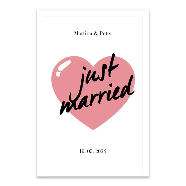 Personalisiertes Bild - Just Married