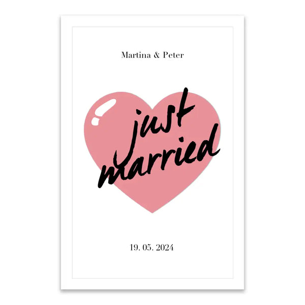 Personalisiertes Bild - Just Married