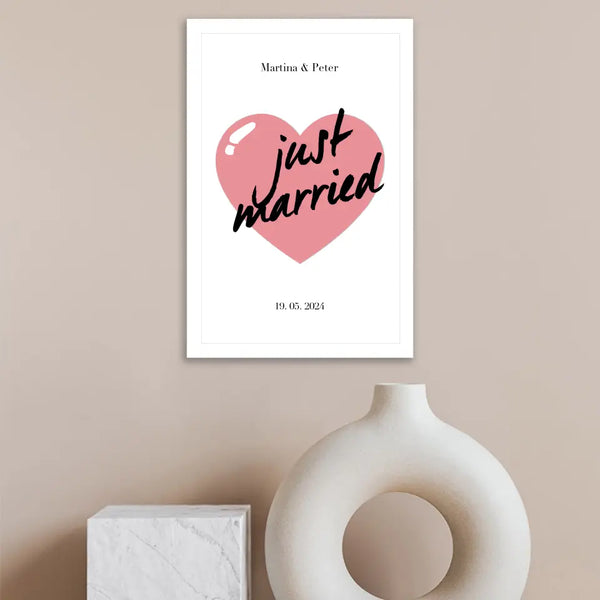 Personalisiertes Bild - Just Married