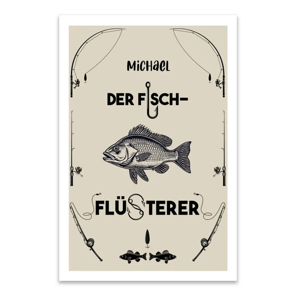 Personalisiertes Bild Angeln - der Fischflüsterer