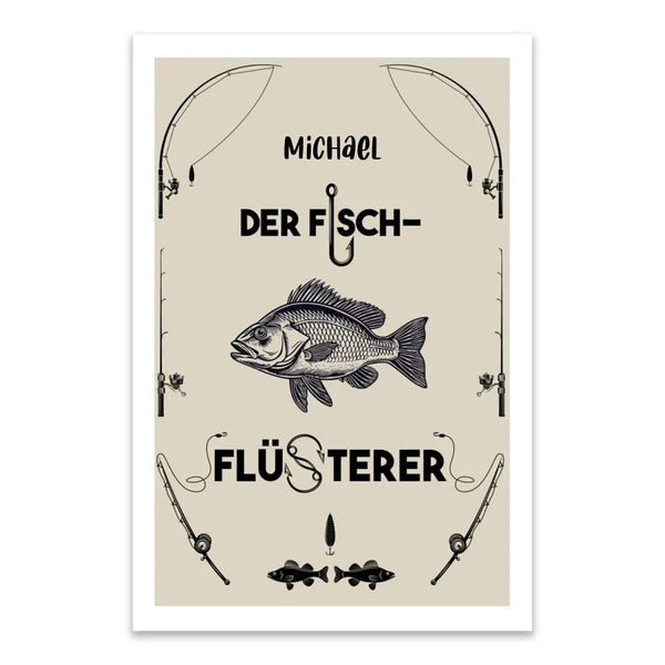 Personalisiertes Bild Angeln - der Fischflüsterer