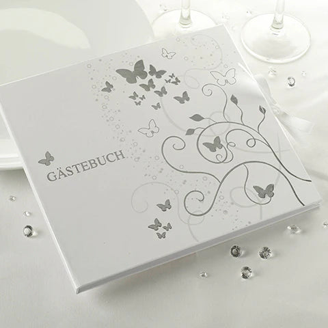 Gästebuch Schmetterling Weiss