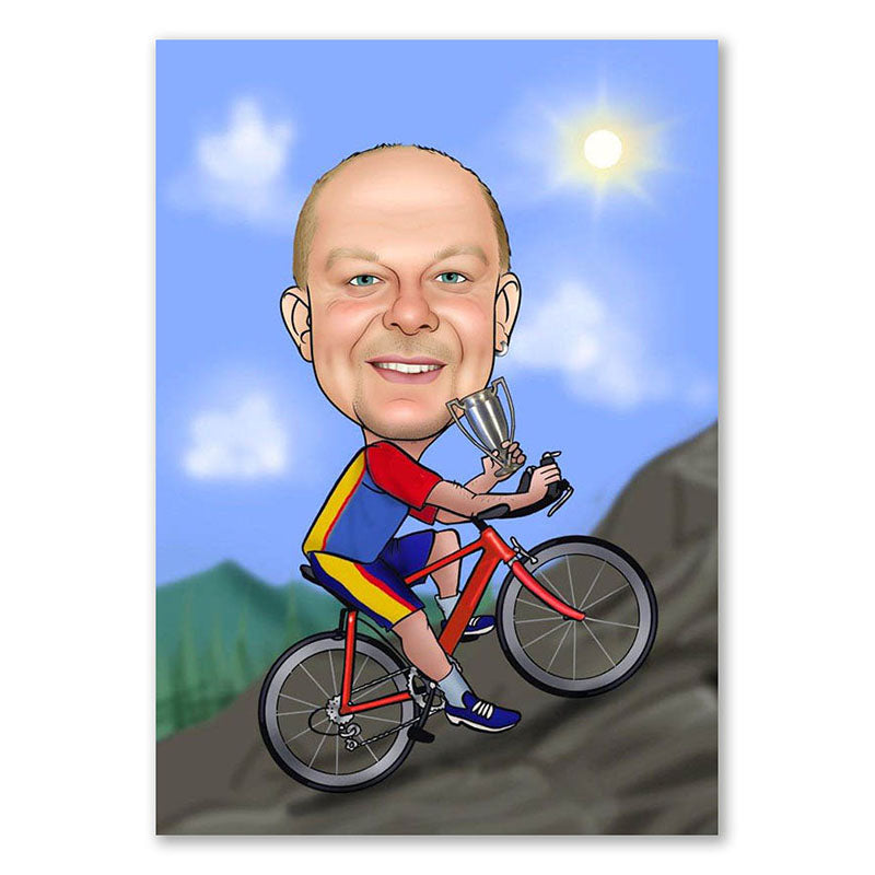 Karikatur vom Foto