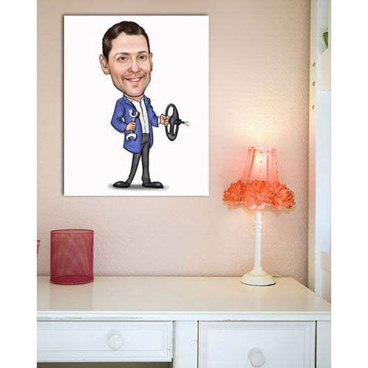 Karikatur vom Foto - Werkstatt WB (ca200wb) - Lustige individuelle Karikatur vom eigenen Foto