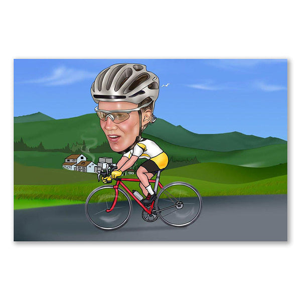 Karikatur vom Foto