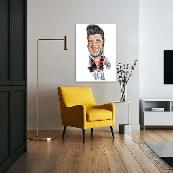 Karikatur vom Foto - The One (cdi288) - Lustige individuelle Karikatur vom eigenen Foto