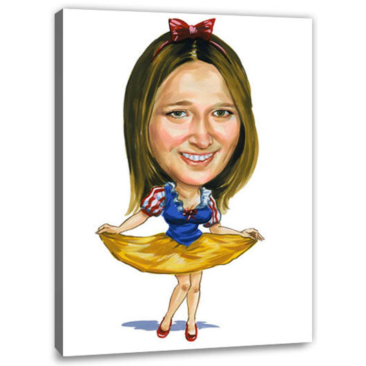Karikatur vom Foto - Alice im Wunderland (cdi491) - Lustige individuelle Karikatur vom eigenen Foto