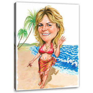 Karikatur vom Foto - Hey you (cju350) - Lustige individuelle Karikatur vom eigenen Foto