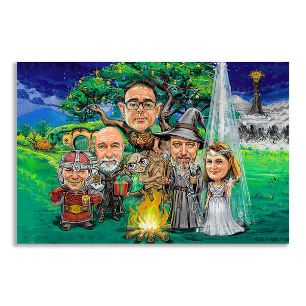 Karikatur zeichnen lassen - Gruppe Zauberland (cju672)
