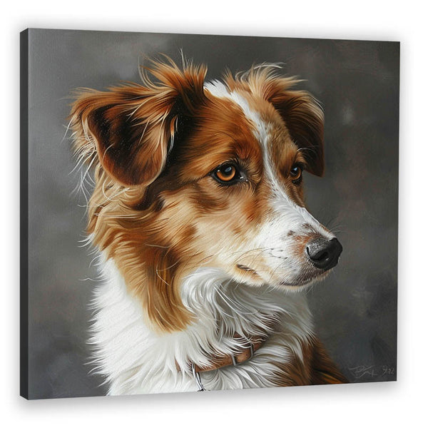 Hunde Portrait auf Leinwand - Ölgemälde