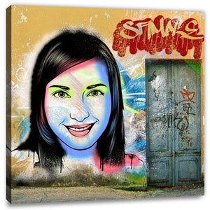 Pop-Art vom Foto - Graffiti 16 (gra116) - Künstlerisches Pop-Art Bild vom eigenen Foto