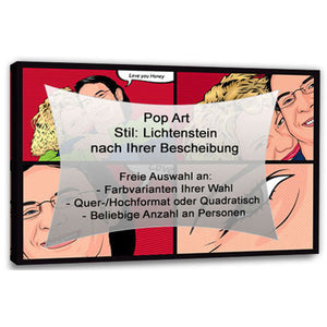 Pop-Art vom Foto - 4-Lichtenstein eigene Beschreibung (li-4-00) - Künstlerisches Pop-Art Bild vom eigenen Foto