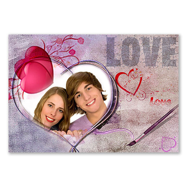Pop-Art vom Foto - Love 2 (lov2) - Künstlerisches Pop-Art Bild vom eigenen Foto