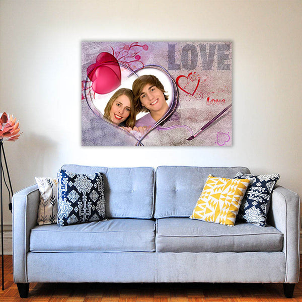 Pop-Art vom Foto - Love 2 (lov2) - Künstlerisches Pop-Art Bild vom eigenen Foto