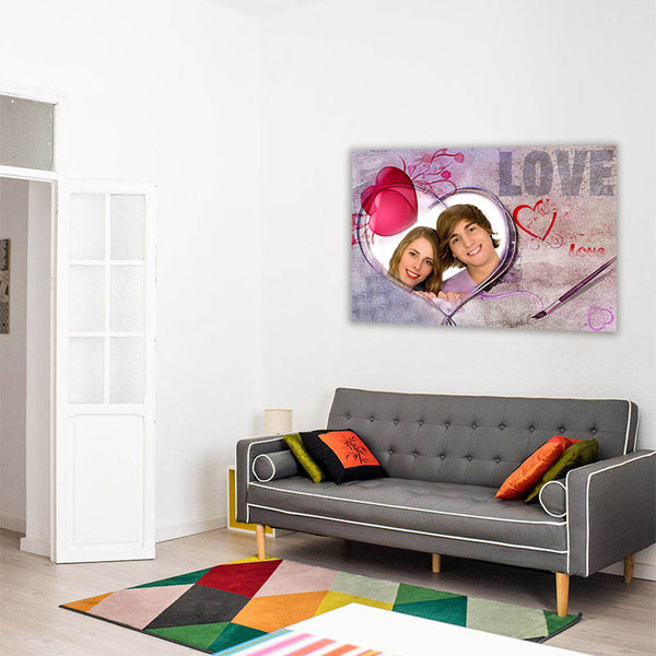 Pop-Art vom Foto - Love 2 (lov2) - Künstlerisches Pop-Art Bild vom eigenen Foto