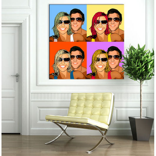 Pop-Art vom Foto - 4-Warhol Classic (wcl-4-01) - Künstlerisches Pop-Art Bild vom eigenen Foto