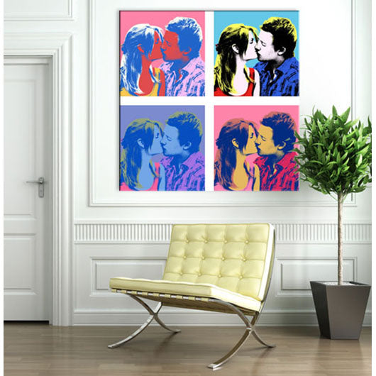 Pop-Art vom Foto - 4-Warhol plus 09 (wpl-4-09) - Künstlerisches Pop-Art Bild vom eigenen Foto