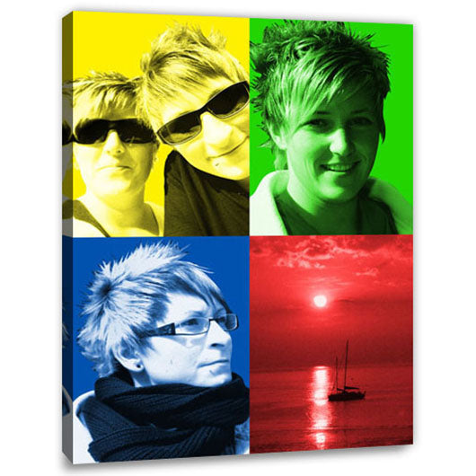 Pop-Art vom Foto - 4-Warhol plus 14 (wpl-4-14) - Künstlerisches Pop-Art Bild vom eigenen Foto