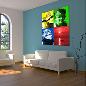 Pop-Art vom Foto - 4-Warhol plus 14 (wpl-4-14) - Künstlerisches Pop-Art Bild vom eigenen Foto