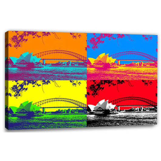 Pop-Art vom Foto - 4-Warhol plus 16 (wpl-4-16) - Künstlerisches Pop-Art Bild vom eigenen Foto