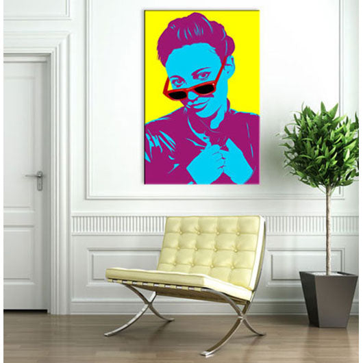 Pop-Art vom Foto - 1-Warhol pure 02 (wpu-1-02) - Künstlerisches Pop-Art Bild vom eigenen Foto