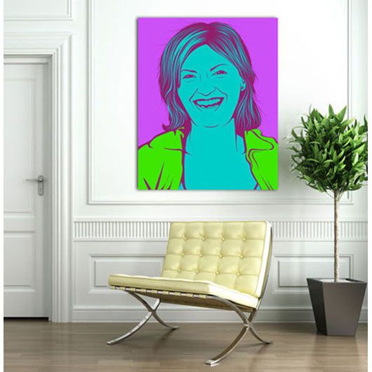 Pop-Art vom Foto - 1-Warhol pure 14 (wpu-1-14) - Künstlerisches Pop-Art Bild vom eigenen Foto