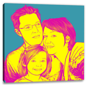 Pop-Art vom Foto - 1-Warhol pure 31 (wpu-1-31) - Künstlerisches Pop-Art Bild vom eigenen Foto