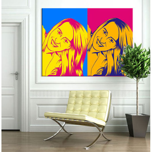 Pop-Art vom Foto - 2-Warhol pure 02 (wpu-2-02) - Künstlerisches Pop-Art Bild vom eigenen Foto