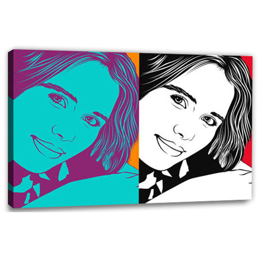 Pop-Art vom Foto - 2-Warhol pure 22 (wpu-2-22) - Künstlerisches Pop-Art Bild vom eigenen Foto