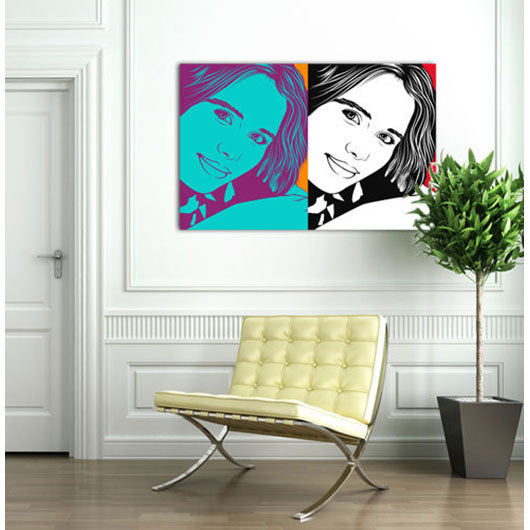 Pop-Art vom Foto - 2-Warhol pure 22 (wpu-2-22) - Künstlerisches Pop-Art Bild vom eigenen Foto