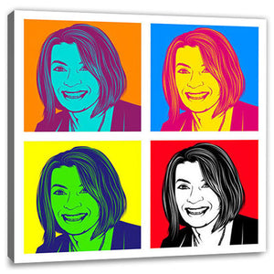 Pop-Art vom Foto - 4-Warhol pure 01 V2 (wpu-4-01v2) - Künstlerisches Pop-Art Bild vom eigenen Foto